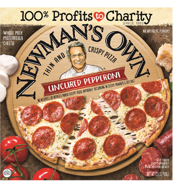 Newmans Own Pizza, Thin & Crispy, Uncured Pepperoni