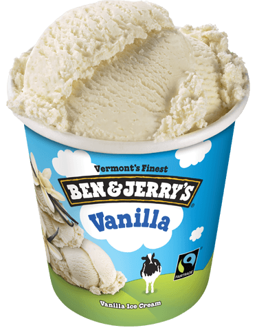 Ben & Jerrys Ice Cream, Vanilla -